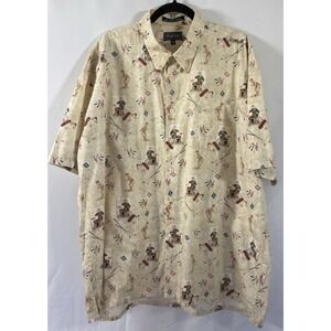 the saturday evening post shirt size 2xl norman rockwell button up